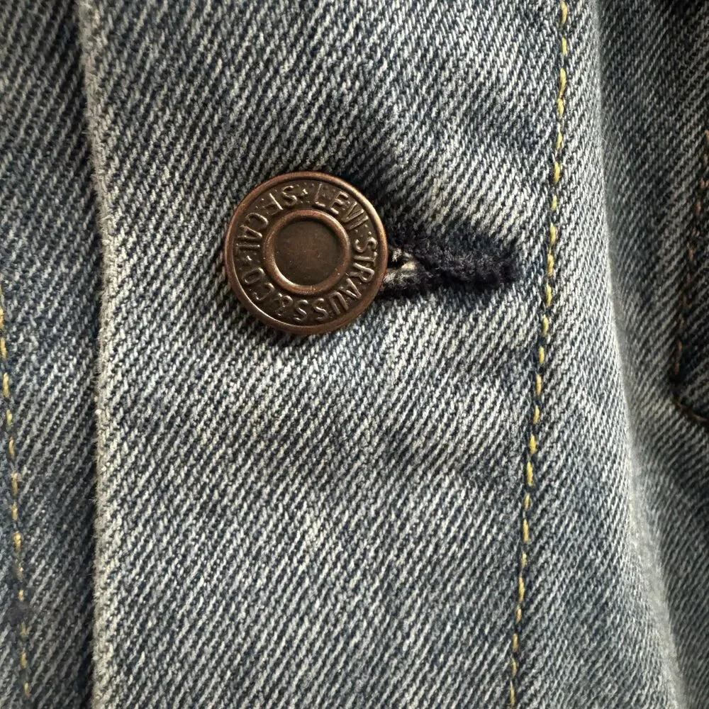 Levi’s Men’s Trucker Denim Standard Jacket Light Wash Button Front XXL NWT